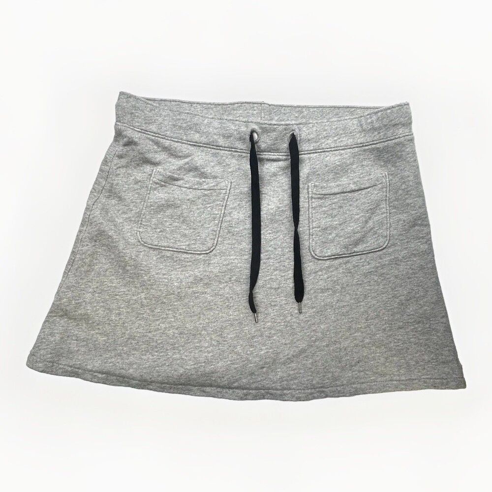 J Crew Heather Gray Drawstring Skirt- Size M